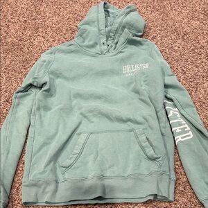 Hollister Teal Pullover Hoodie